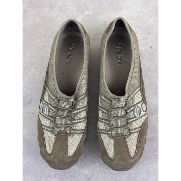 Skechers Women's Sassies Sprints 21244 Tan Casual Shoes Sneakers Size 11 - Picture 2 of 11